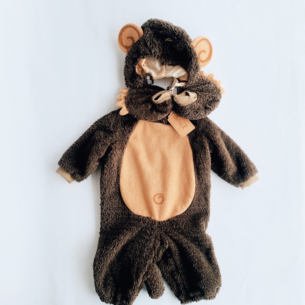 In Character, 6-12M, 4 pc monkey Halloween costume